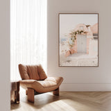 Santorini Pink House III Photo Canvas Wall Art Print