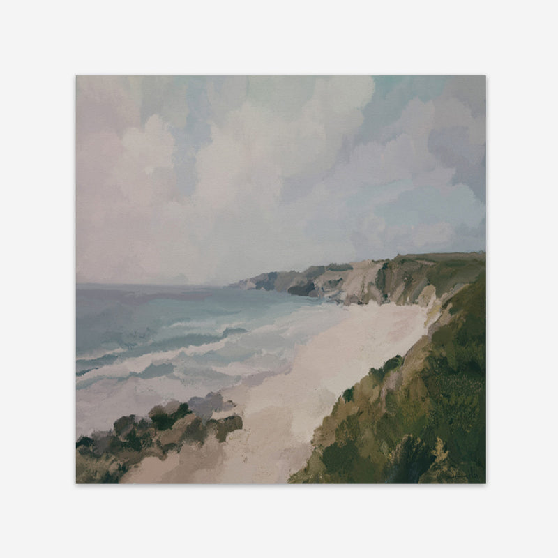Cornwall Coast (Square) Art Print