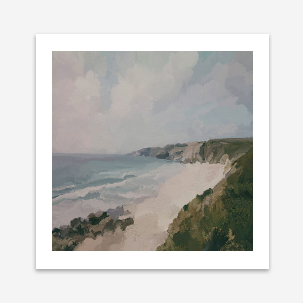 Cornwall Coast (Square) Art Print