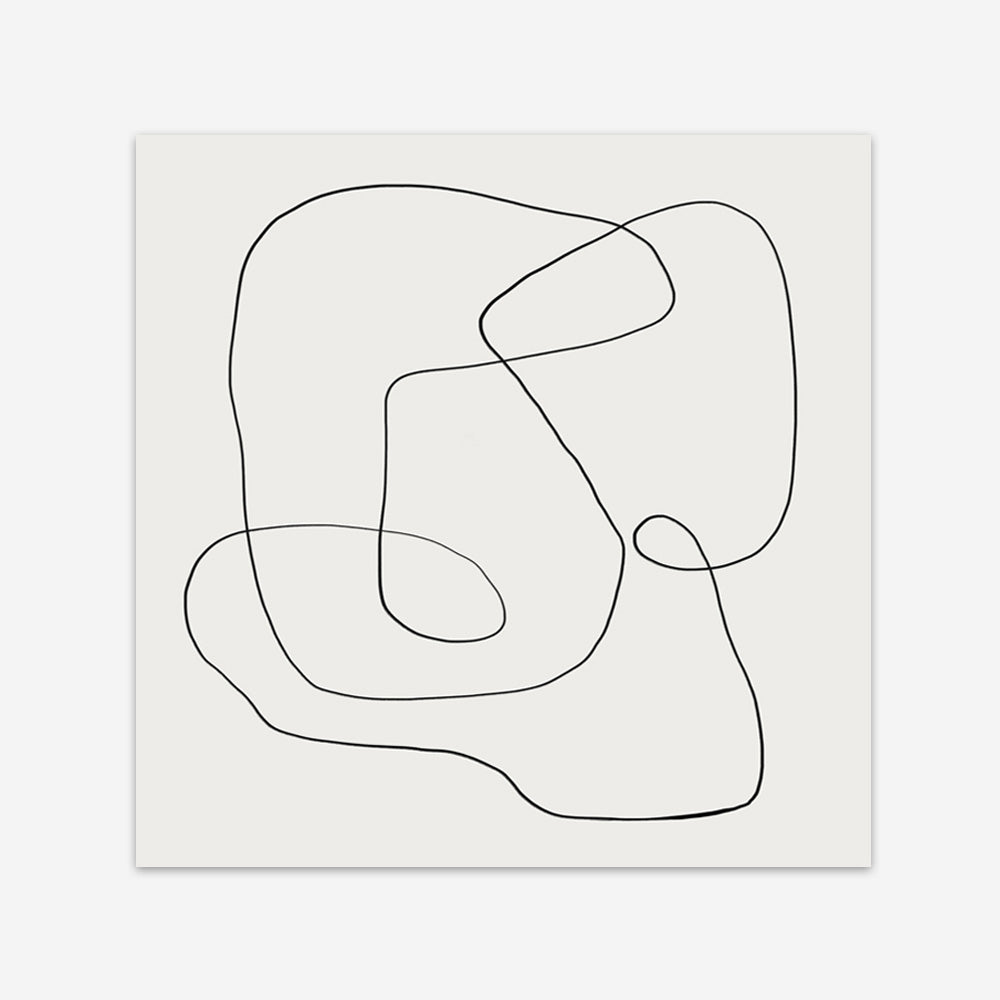 Line Abstract (Square) Art Print