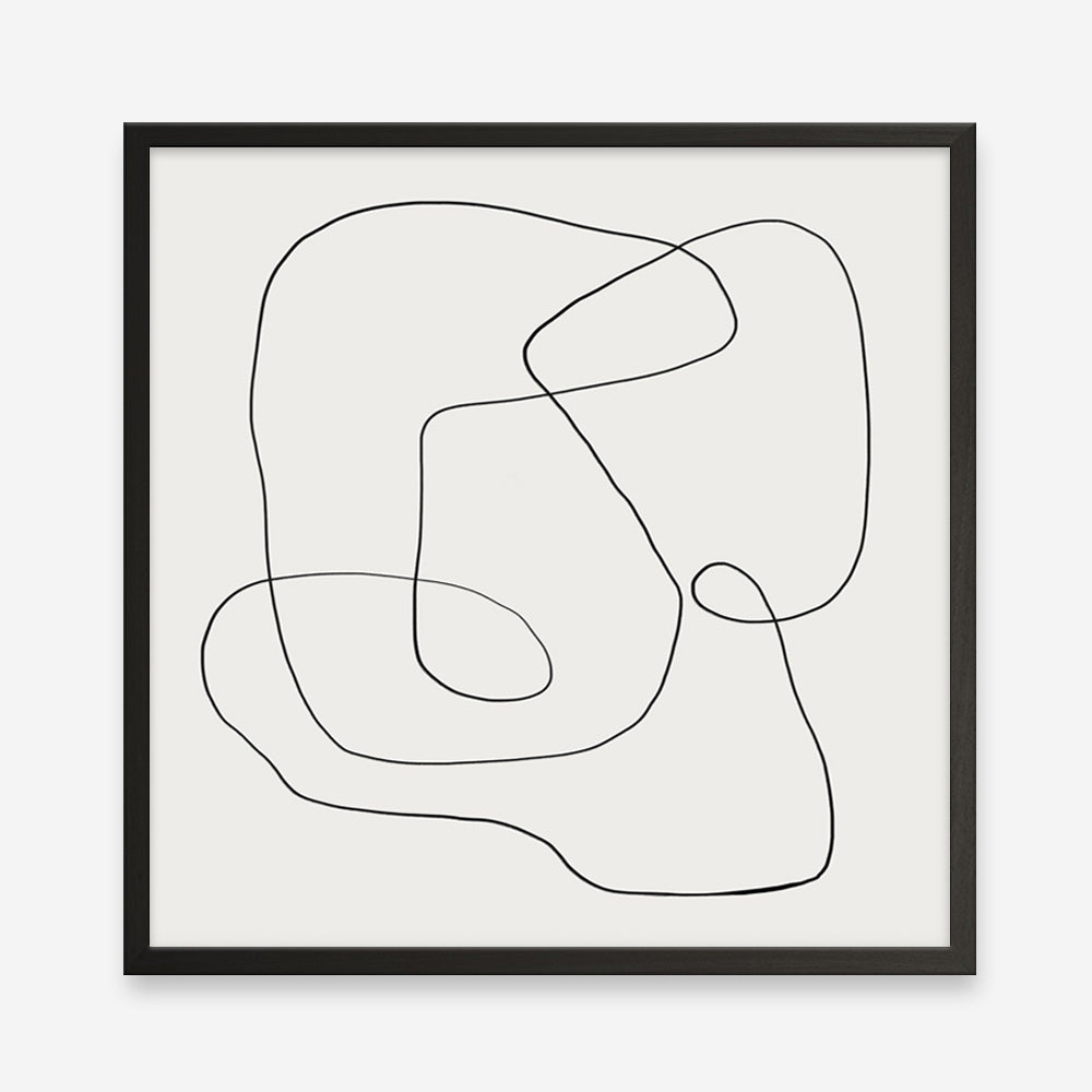 Line Abstract (Square) Art Print