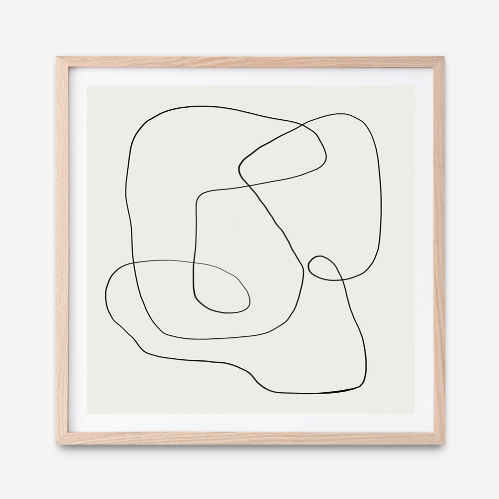 Line Abstract (Square) Art Print