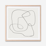 Line Abstract (Square) Art Print