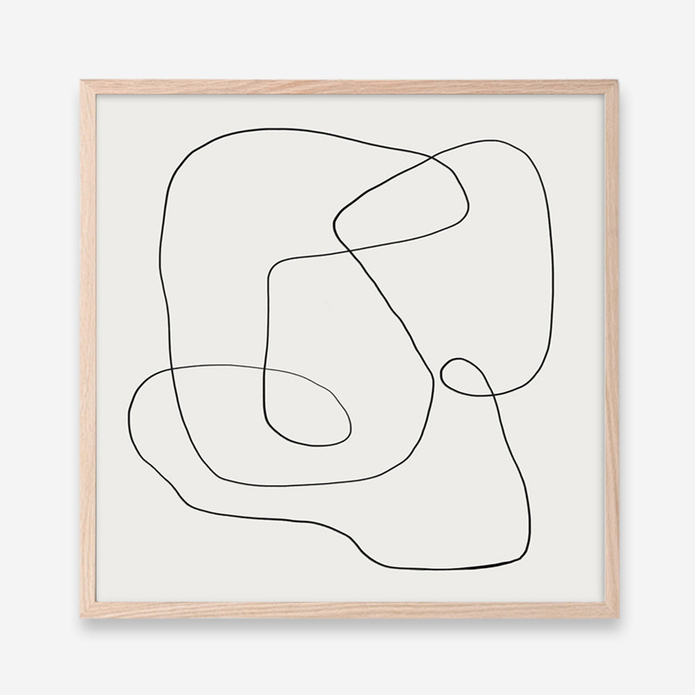 Line Abstract (Square) Art Print