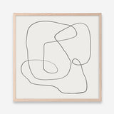 Line Abstract (Square) Art Print
