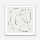 Line Abstract (Square) Art Print