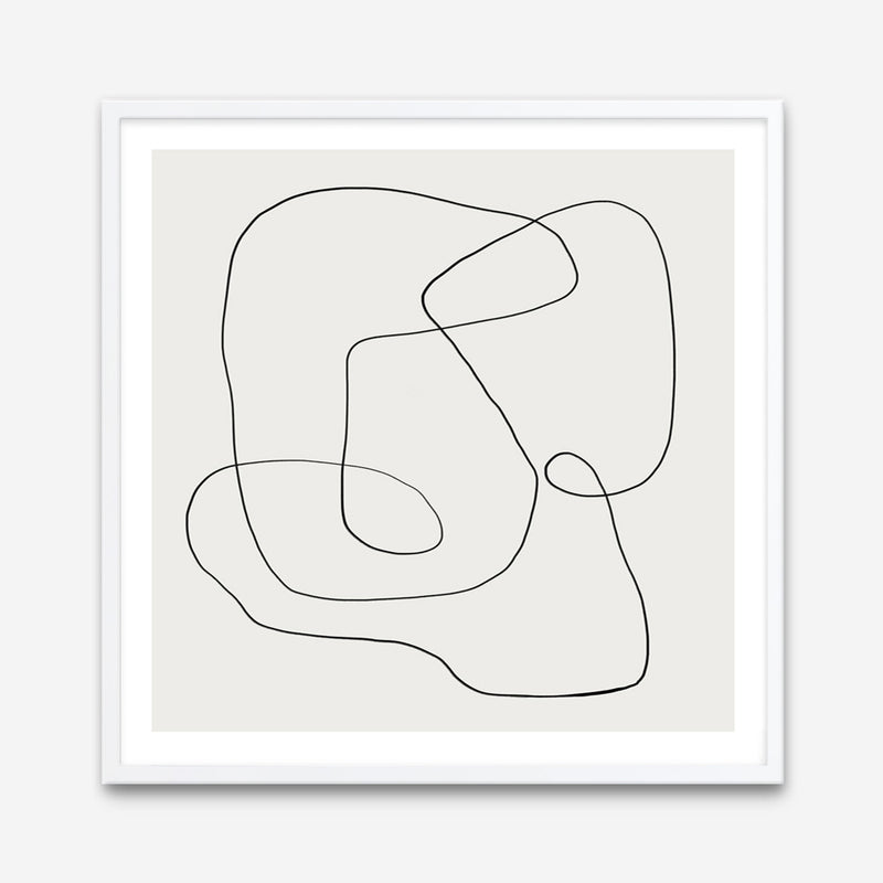 Line Abstract (Square) Art Print