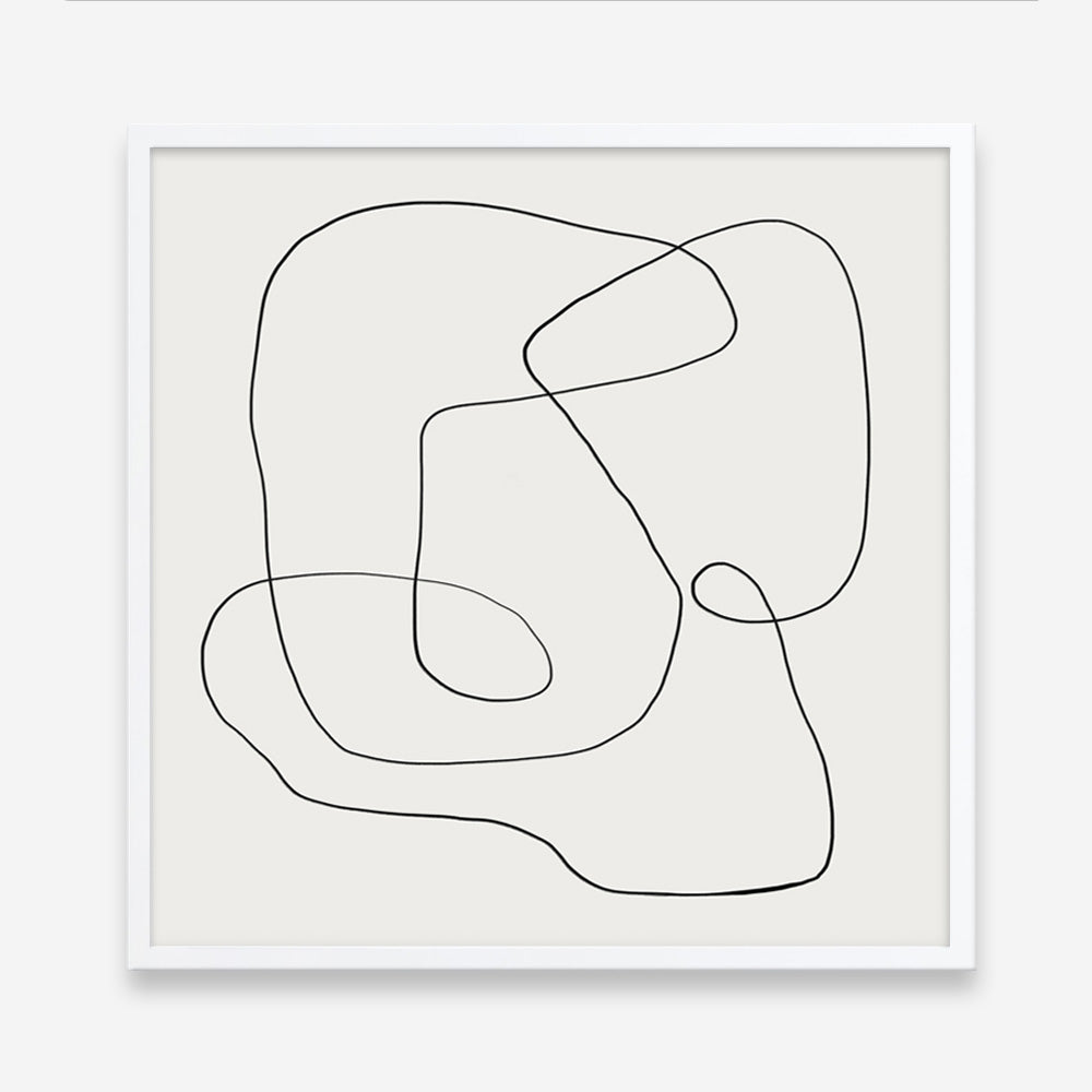 Line Abstract (Square) Art Print