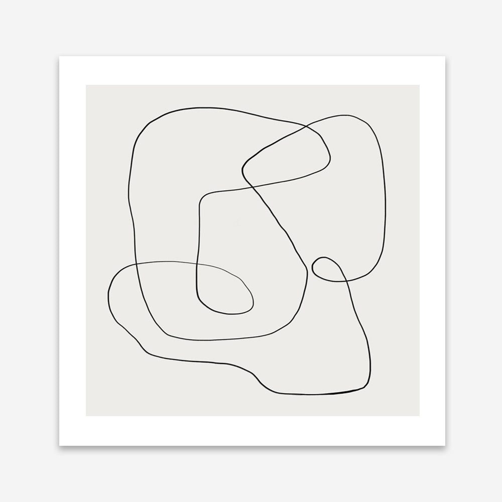 Line Abstract (Square) Art Print