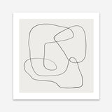 Line Abstract (Square) Art Print