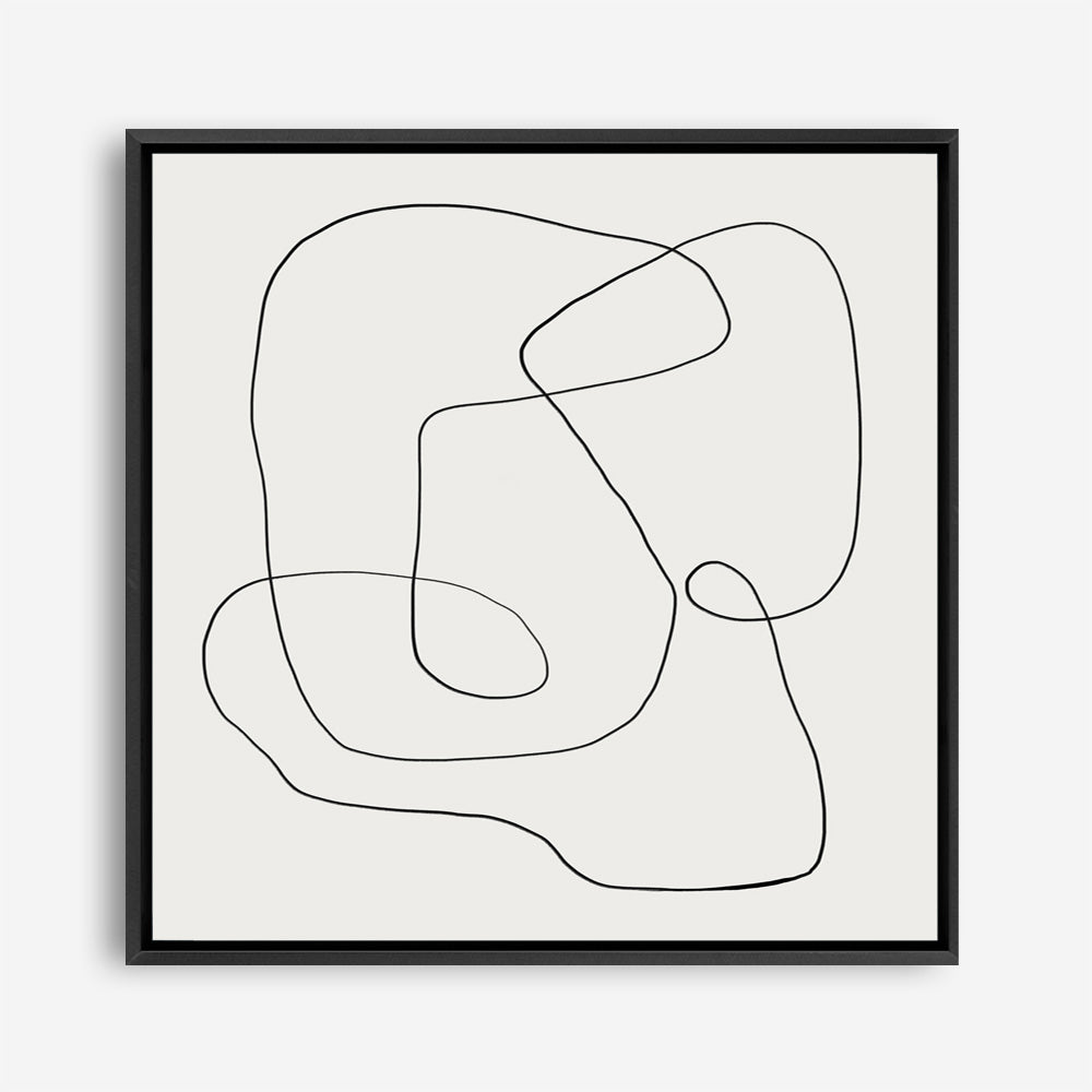 Line Abstract (Square) Canvas Print