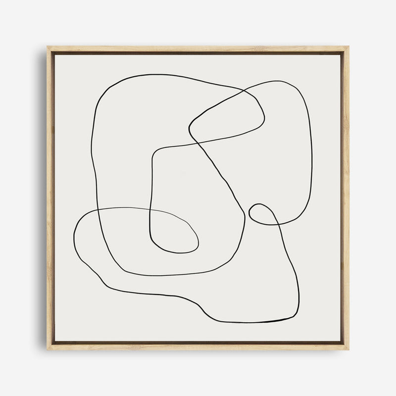 Line Abstract (Square) Canvas Print