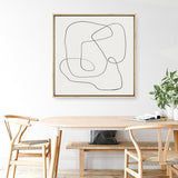 Line Abstract (Square) Canvas Print