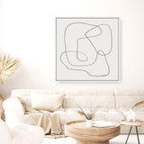 Line Abstract (Square) Canvas Print