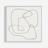 Line Abstract (Square) Canvas Print