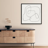 Line Abstract (Square) Art Print