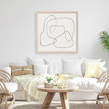 Line Abstract (Square) Art Print