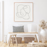 Line Abstract (Square) Art Print