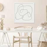Line Abstract (Square) Art Print