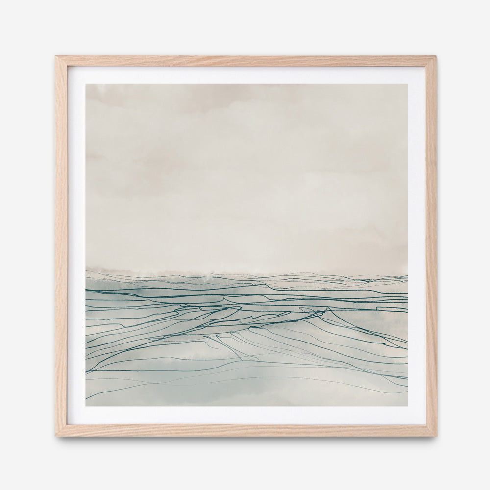 Still Sea (Square) Art Print