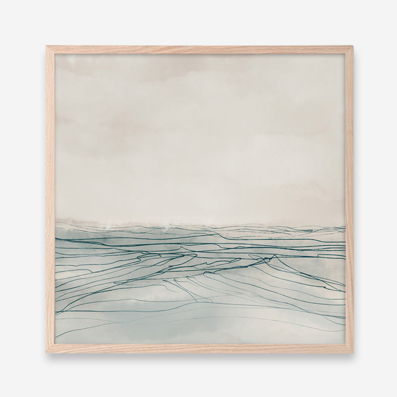 Still Sea (Square) Art Print