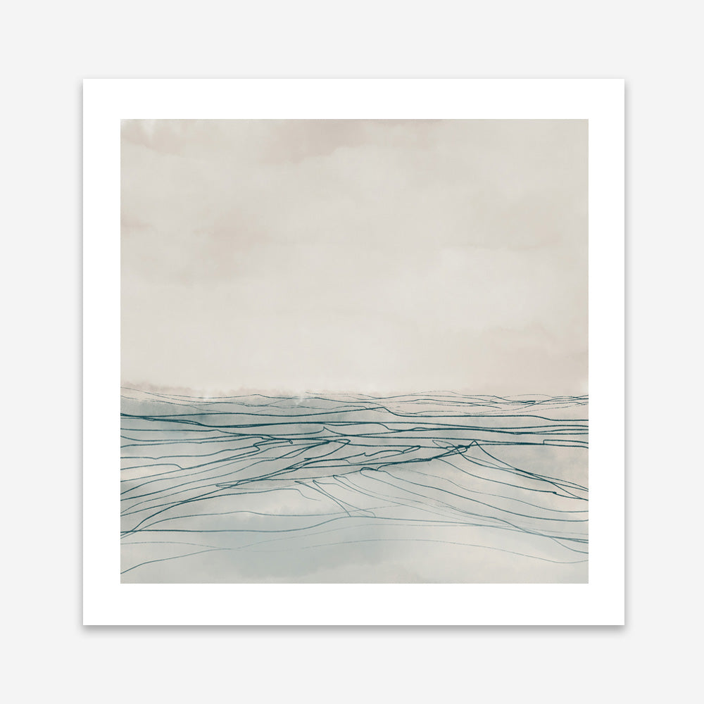 Still Sea (Square) Art Print