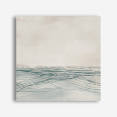 Still Sea (Square) Canvas Wall Art Print