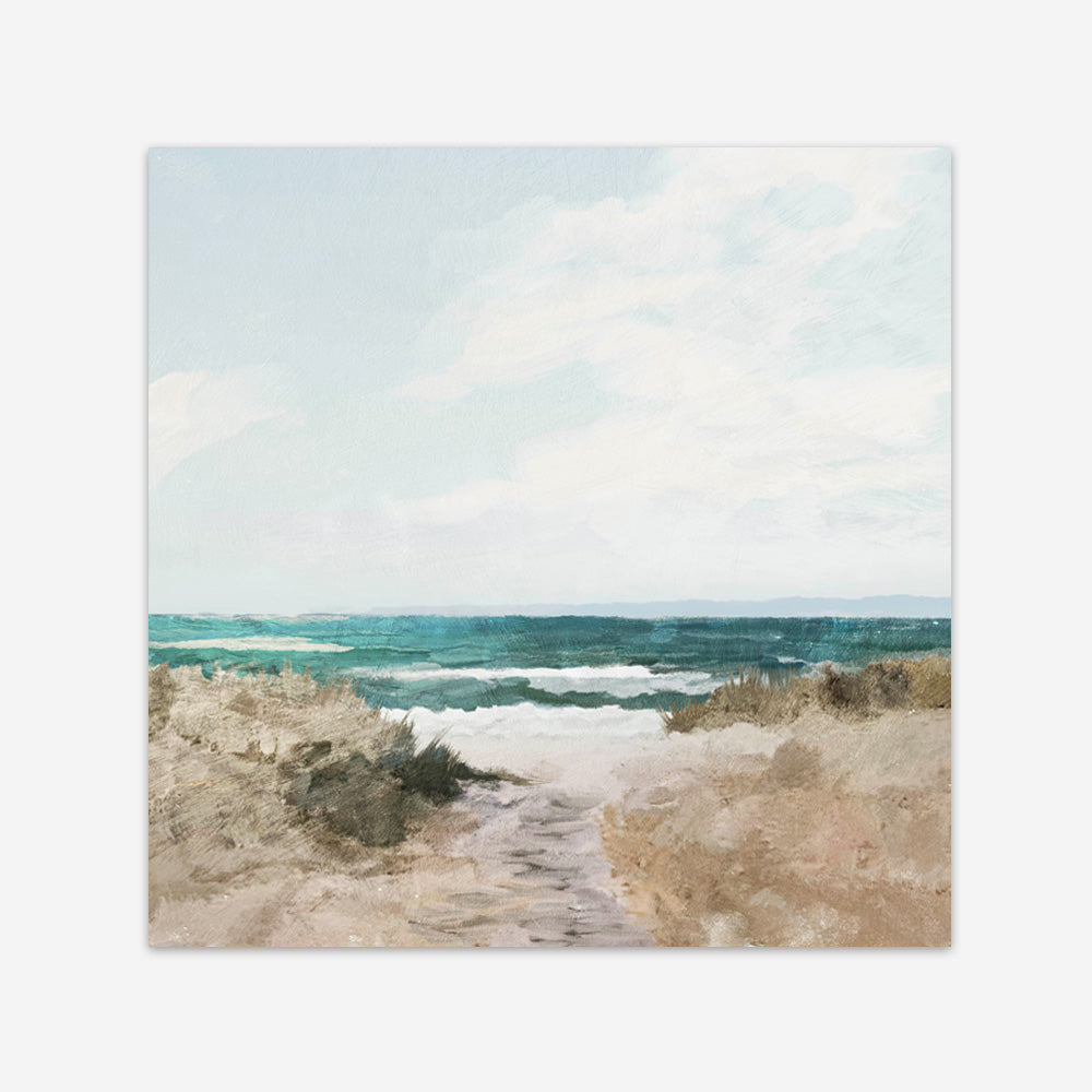 Beach Path (Square) Art Print