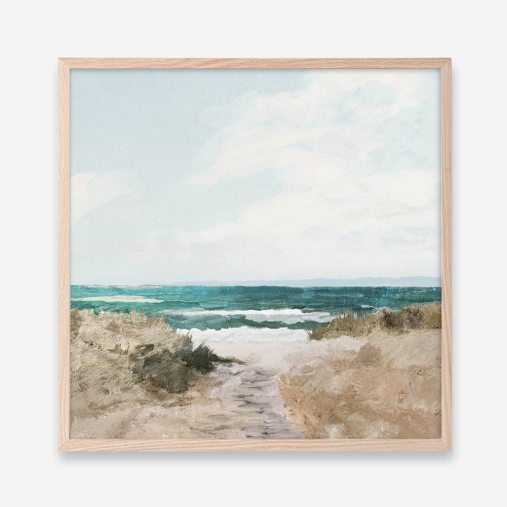 Beach Path (Square) Art Print