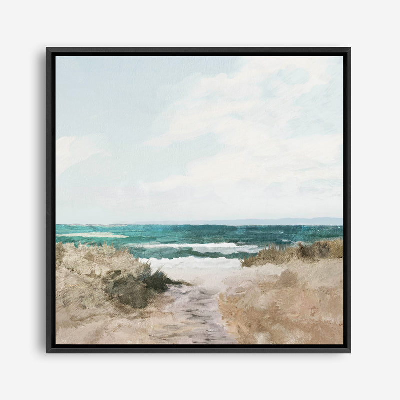 Beach Path (Square) Canvas Print