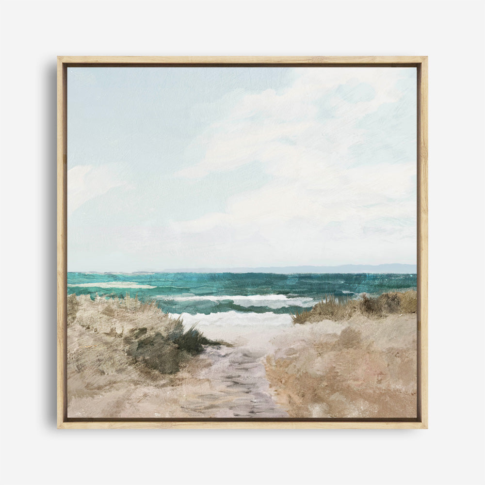 Beach Path (Square) Canvas Print