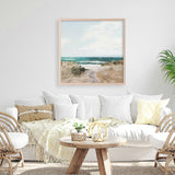 Beach Path (Square) Art Print