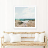 Beach Path (Square) Art Print