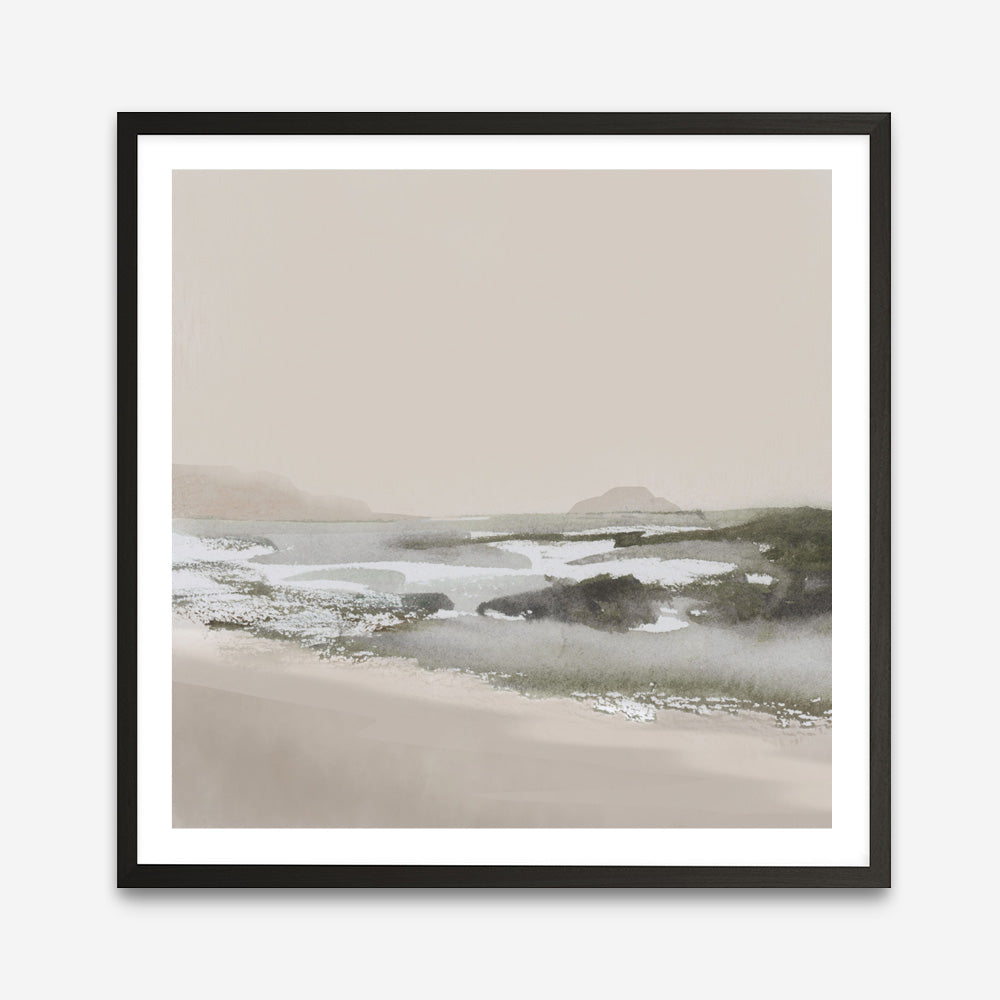 Calm Beach (Square) Art Print