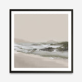 Calm Beach (Square) Art Print