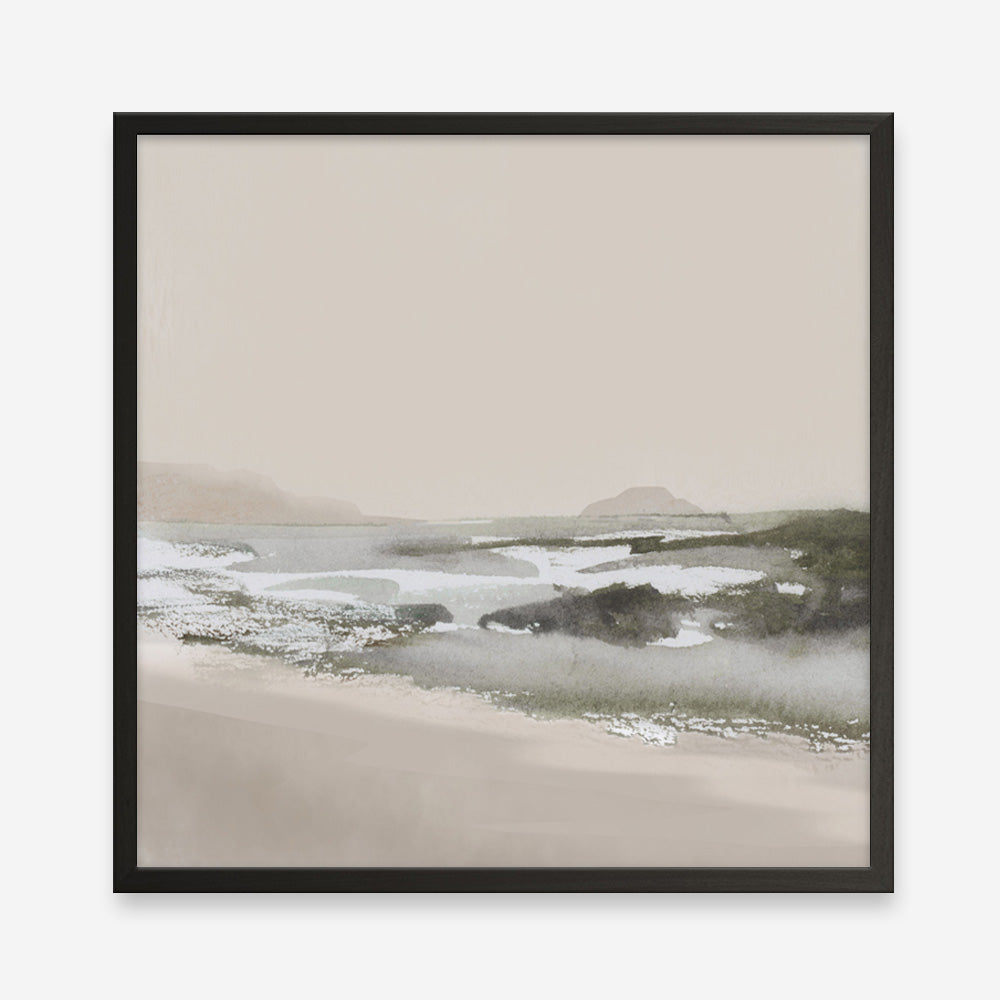 Calm Beach (Square) Art Print