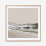 Calm Beach (Square) Art Print