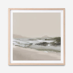 Calm Beach (Square) Art Print