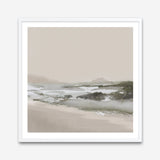 Calm Beach (Square) Art Print