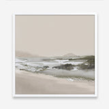 Calm Beach (Square) Art Print