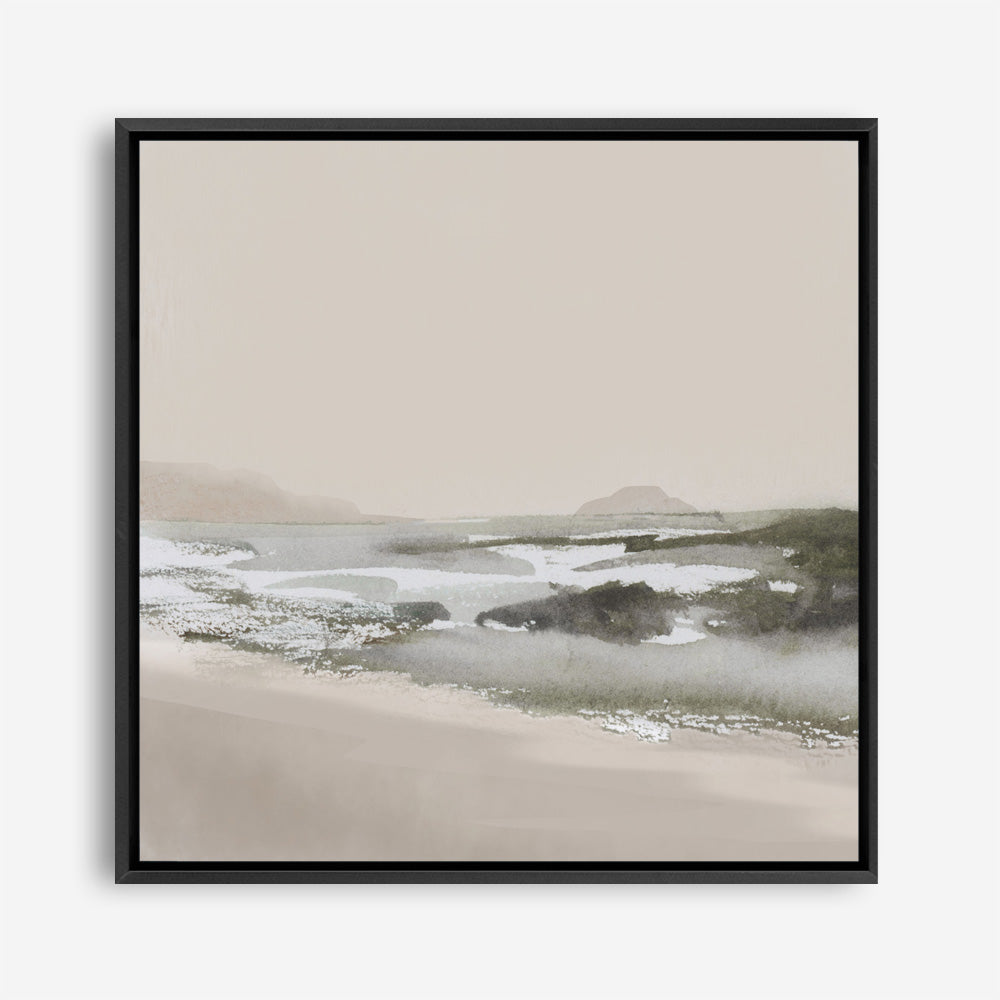 Calm Beach (Square) Canvas Print