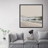 Calm Beach (Square) Canvas Print