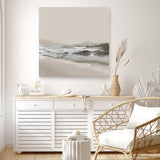Calm Beach (Square) Canvas Print