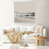 Calm Beach (Square) Canvas Print