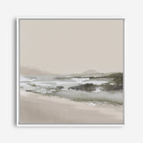 Calm Beach (Square) Canvas Print