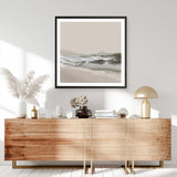 Calm Beach (Square) Art Print