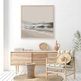 Calm Beach (Square) Art Print