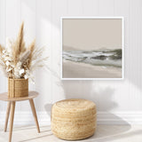Calm Beach (Square) Art Print