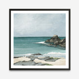 Trevone Bay (Square) Art Print