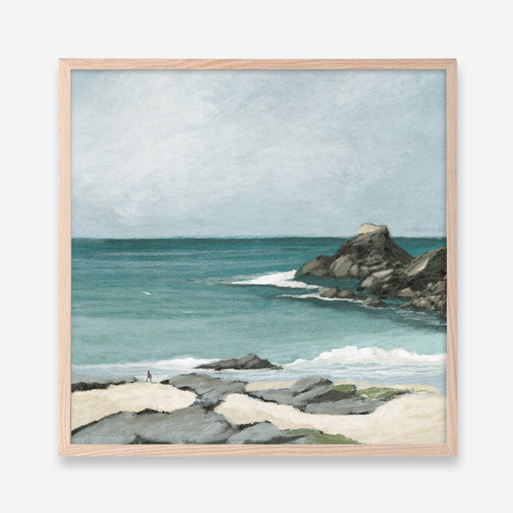 Trevone Bay (Square) Art Print